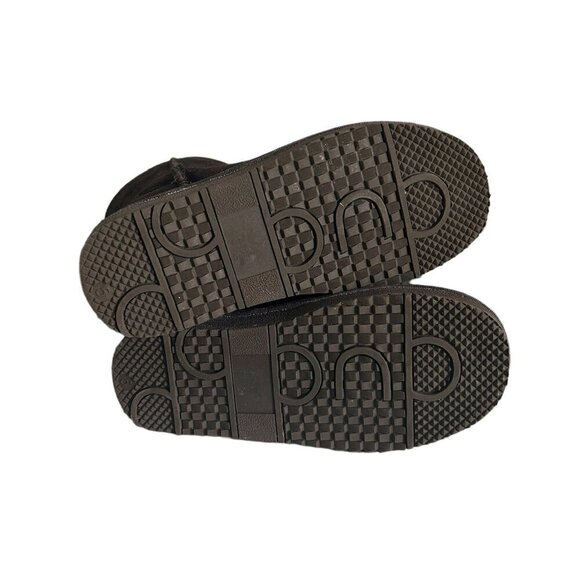 Inspired Ugg Style Brown Suede Sheepskin Boots for Girls US 5 - Picture 5 of 6